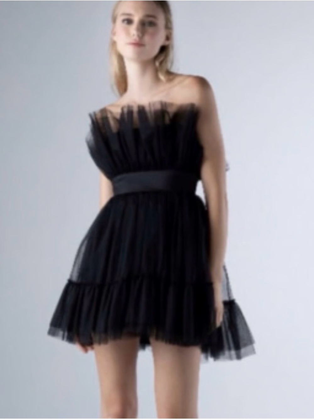 NWOT- Dance & Marvel Black Tulle Formal Dress
